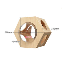 Pet Cat Climbing Frame Wall Type Solid Wood
