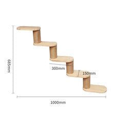 Pet Cat Climbing Frame Wall Type Solid Wood