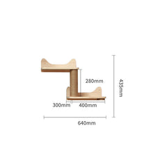 Pet Cat Climbing Frame Wall Type Solid Wood