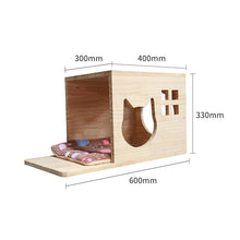 Pet Cat Climbing Frame Wall Type Solid Wood