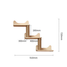 Pet Cat Climbing Frame Wall Type Solid Wood
