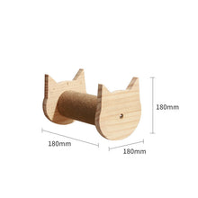 Pet Cat Climbing Frame Wall Type Solid Wood